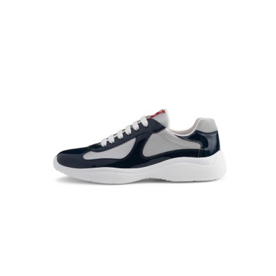 PRADA PATENT LEATHER AND TECHNICAL FABRIC PRADA AMERICA'S CUP SNEAKERS 4E3400
